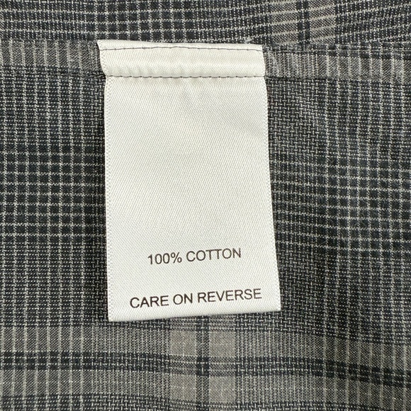 Billy Reid Shirt Mens X Large Gray Plaid Standard Fit Button Up Long Sleeve - Picture 12 of 13
